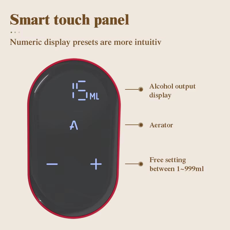 Smart Electric Digital Wine Dispenser Wine Suitable for More than 100 Kinds of Bottle Mouths