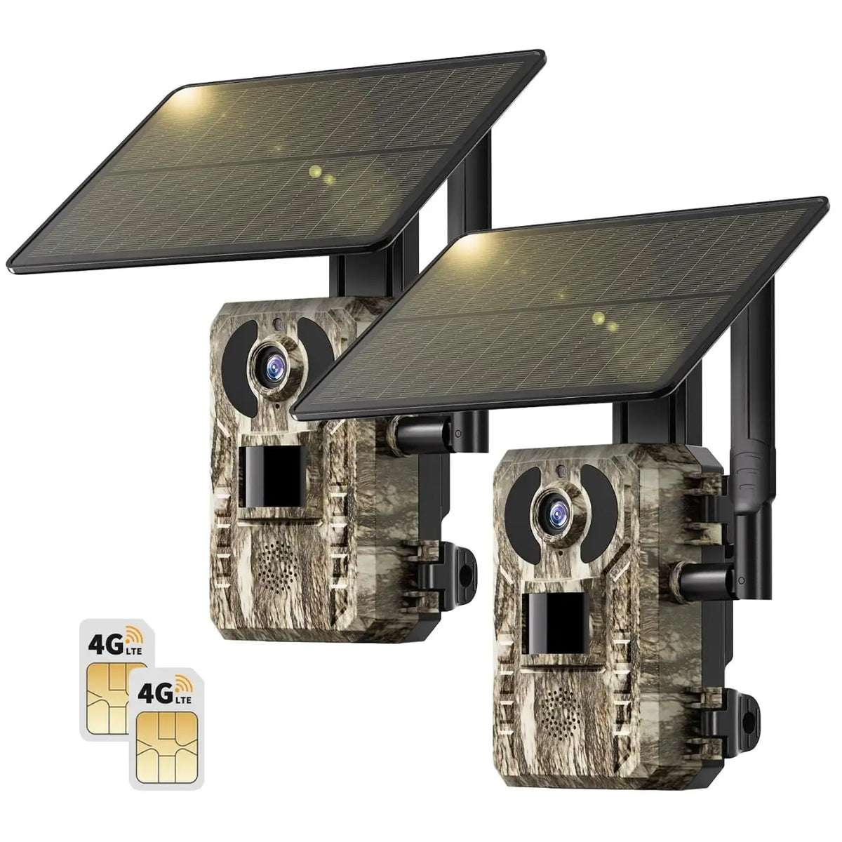 Revolutionary 4G LTE Solar-Powered Hunting Trail Camera with 2K Live Feed and Fast PIR Trigger - Ultimate Wildlife Monitoring Solution!