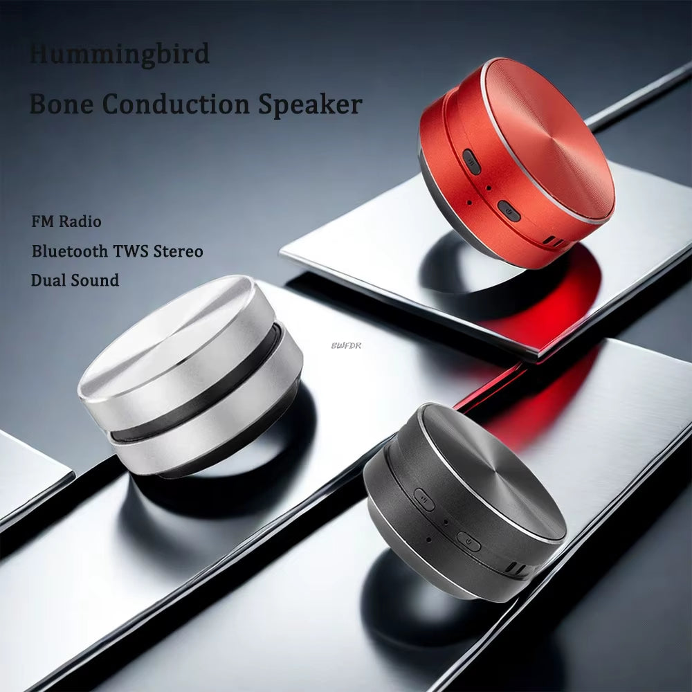 Experience the Future of Sound with the 2026 Hummingbird Bone Conduction Bluetooth Speaker - Portable Wireless Stereo for Any Surface